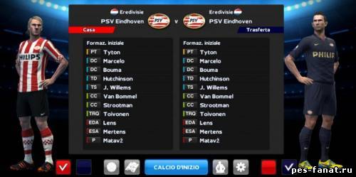 Форма "ПСВ" для PES 2013