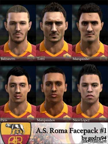 Roma Facepack for PES 2013