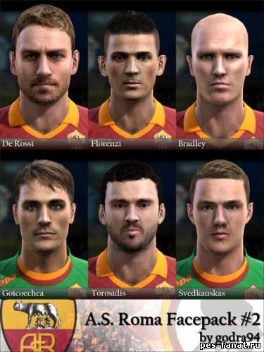 AS ROMA FACEPACK для PES 2013