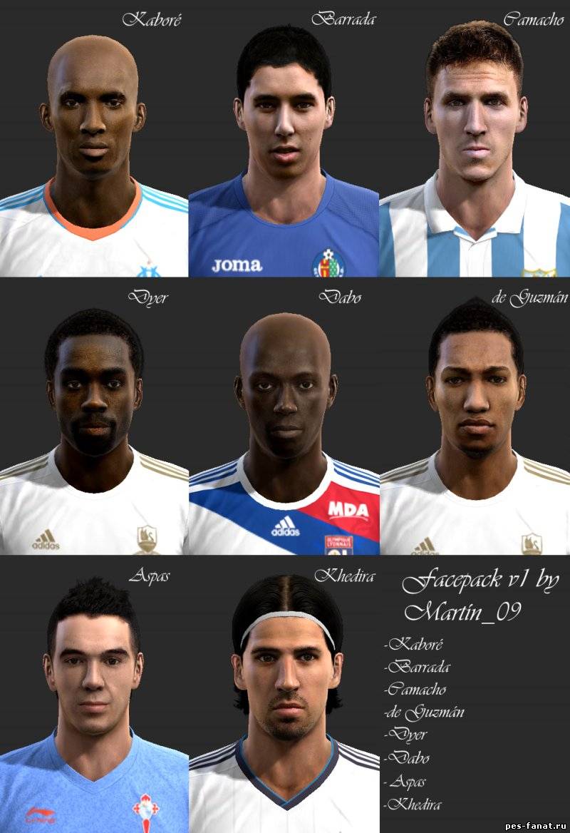 Facepack vol.1 PES 2013