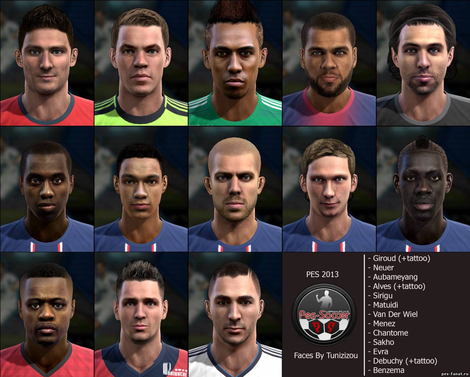 MegaFacepack By Tunizizou vol.1