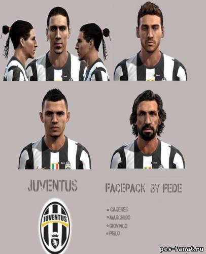 Фейспак лиц "Ювентуса" для PES 2013