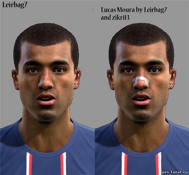 Лицо Лукаса Моуры для PES 2013