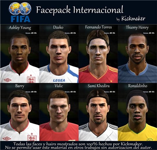Фейспак Internacional face для PES 2013