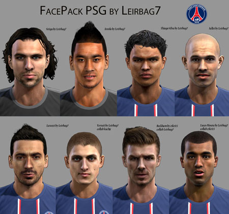 Лица FACEPACK PSG для PES 2013