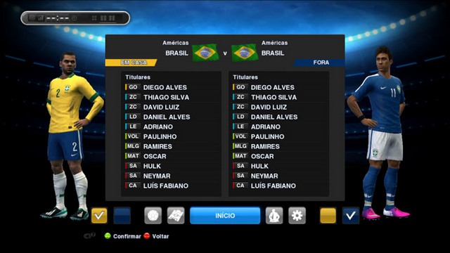 Форма сборной Бразилии 2013\14 для PES 2013