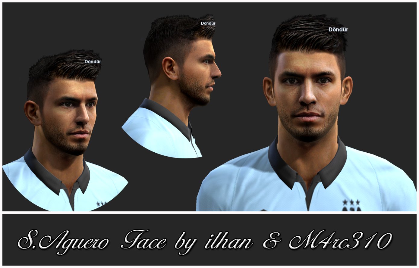Лицо Aguero для PES 2013