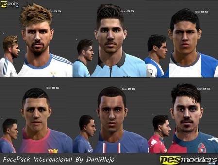 Лица FACEPACK INTERNACIONAL NO2 для PES 2013