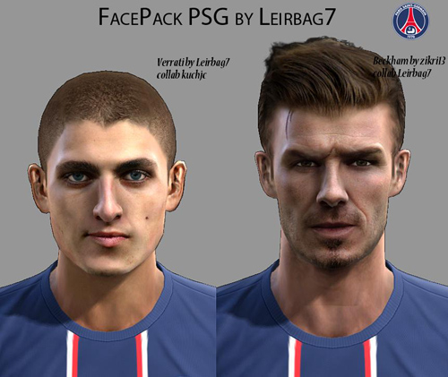 Лица FacePack PSG для PES 2013