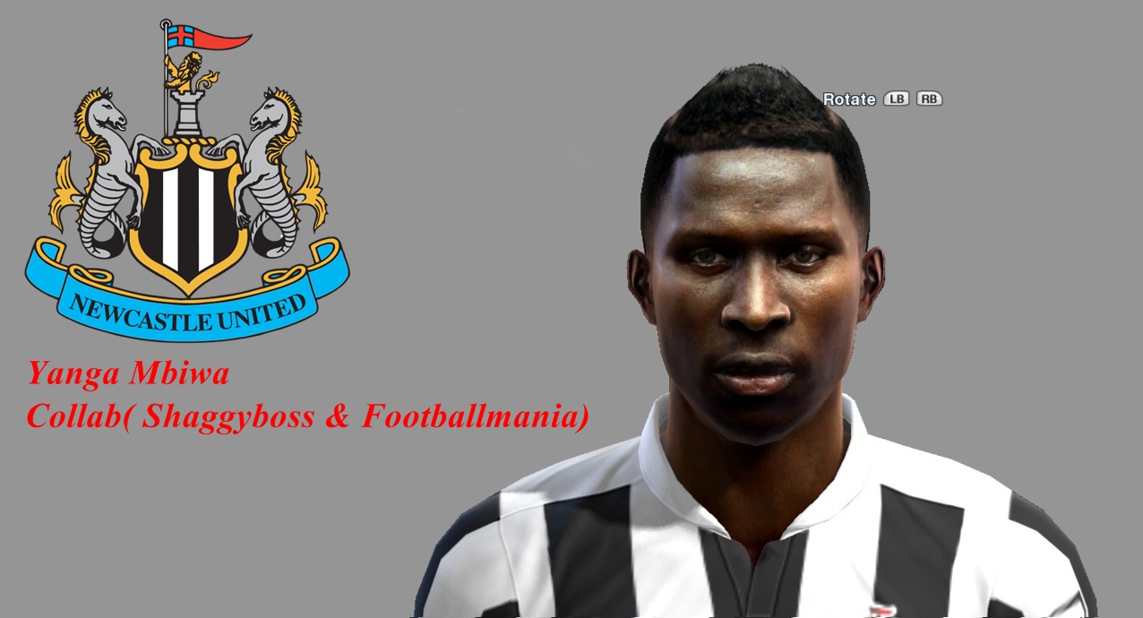 Лицо NEW FACE YANGA MBIWA для PES 2013