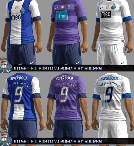 Форма F.C. Porto 2013/14 KitSet v1 для PES 2013