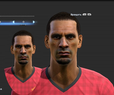 Лицо RIO FERDINAND face для PES 2013