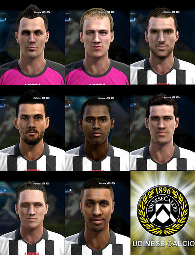 FACEPACK Udinese для PES 2013