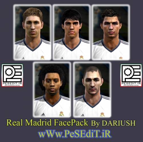 Real Madrid facepack для PES 2013