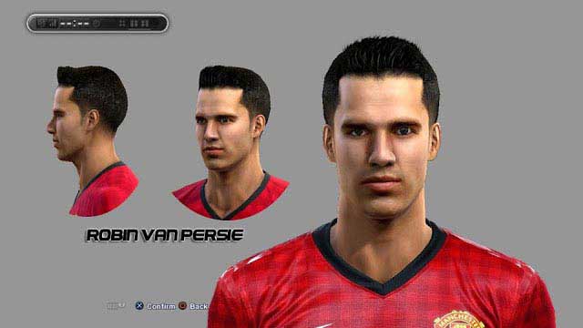 Лицо ROBIN VAN PERSIE face для PES 2013
