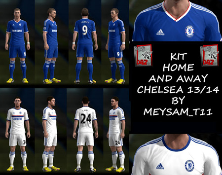Форма KITS HOME & AWAY CHELSEA FC 2013/14 для PES 2013