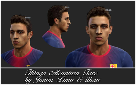 Лицо THIAGO ALCANTARA FACE для PES 2013