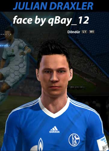 Лицо JULIAN DRAXLER FINAL VERSION face для PES 2013
