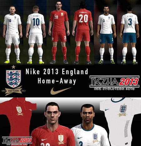 Форма Kits England 2013/14 для PES 2013