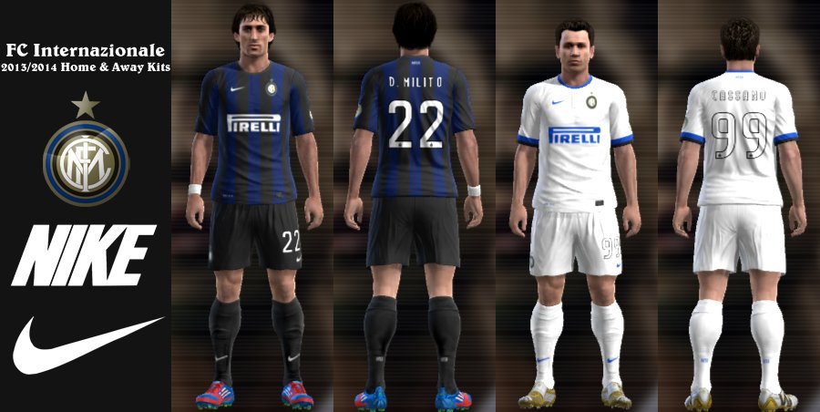 FC Internazionale 2013/14 Home & Away Kits