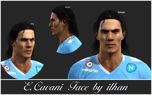 Лицо E.Cavani Face для PES 2013