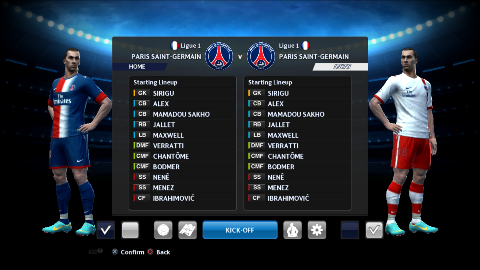 Форма PSG Fantasy Kits для PES 2013