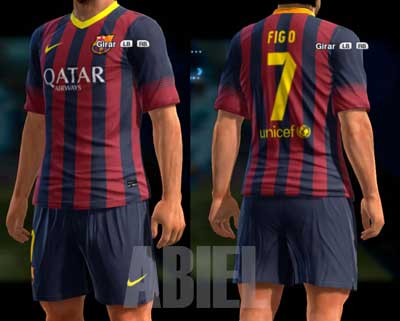 Форма BARCELONA HOME KIT 2013-14 для PES 2013