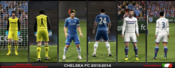 Форма лондонского "Челси" 2013\2014 для PES 2013