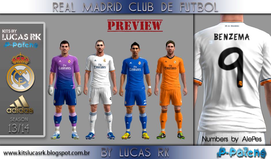 Форма мадридского "Реала" для PES 2013